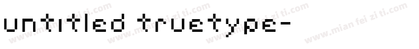 untitled truetype字体转换